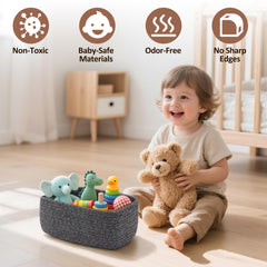 VIRETH HAUS small-size toy storage keeps toys organized and within reach.