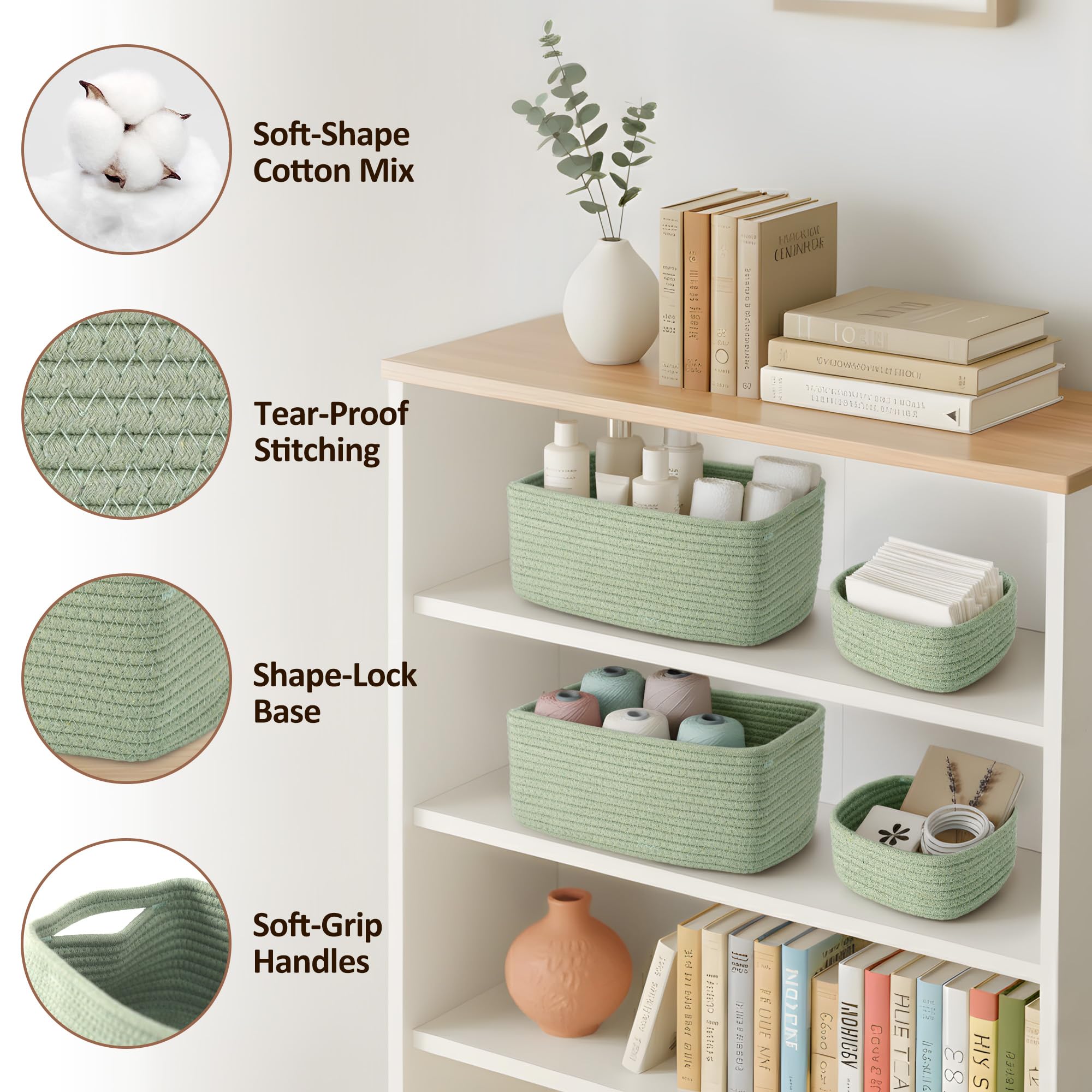 VIRETH HAUS nursery organizer in use beside changing table for toys