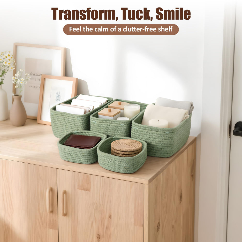 VIRETH HAUS toy storage set organized on a bookshelf for quick cleanups