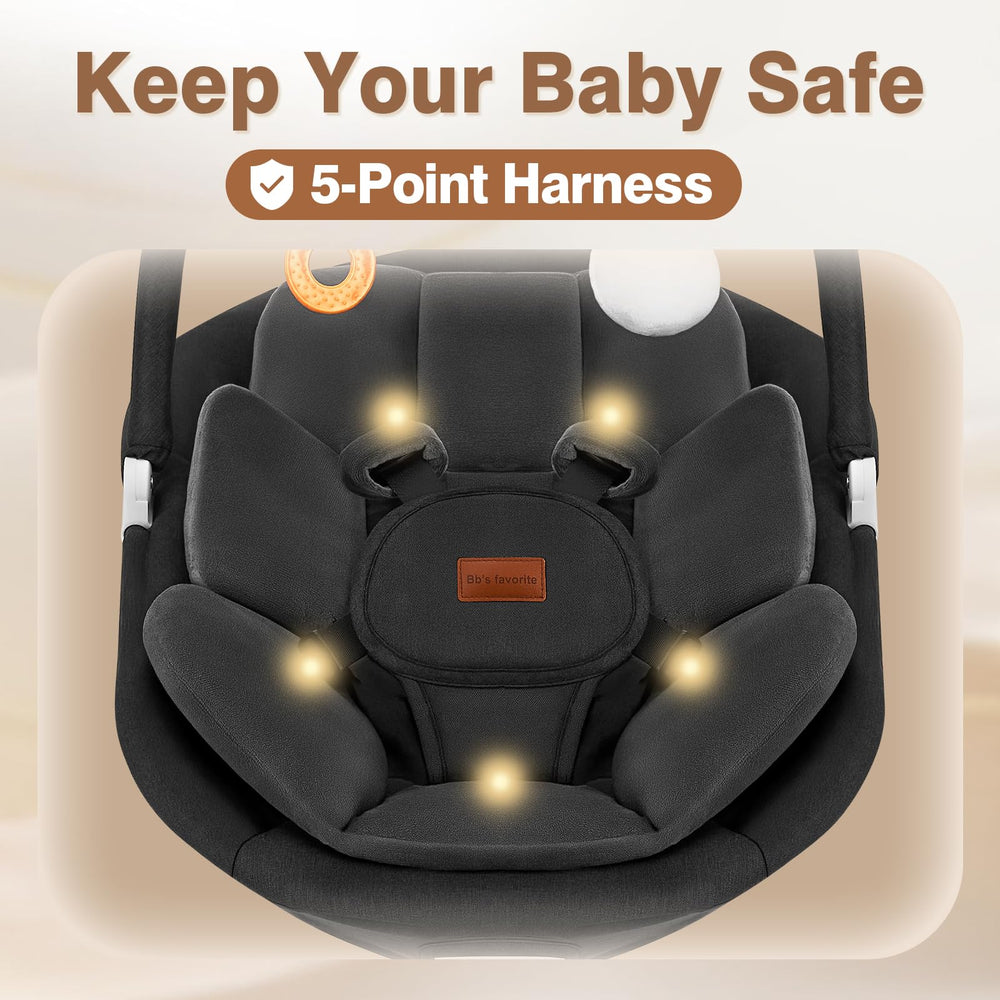 Viriwebaby baby swing compact design invites easy storage and portability.