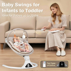Viriwebaby baby swing machine-washable cushion enables quick hygiene.
