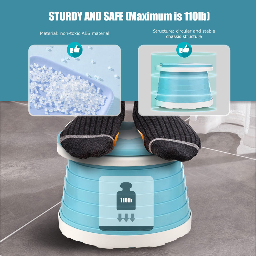 VISATOR portable potty bags included for convenient waste disposal