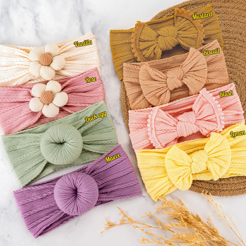 VISBL gift-ready packaging with headband set for baby showers
