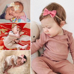 VISBL newborn photography prop bow adds stylish final touch
