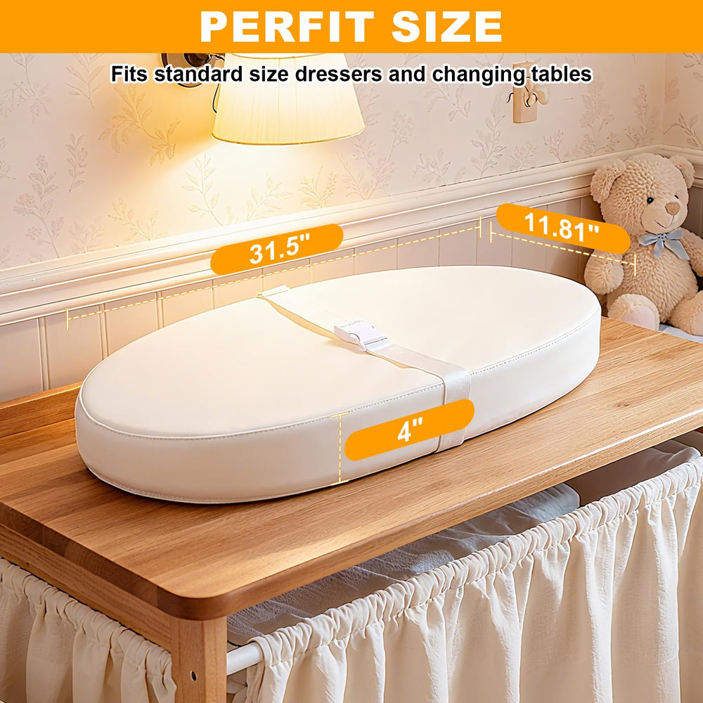 VISFAPAER non-slip bottom with adhesive strips keeps pad stable.