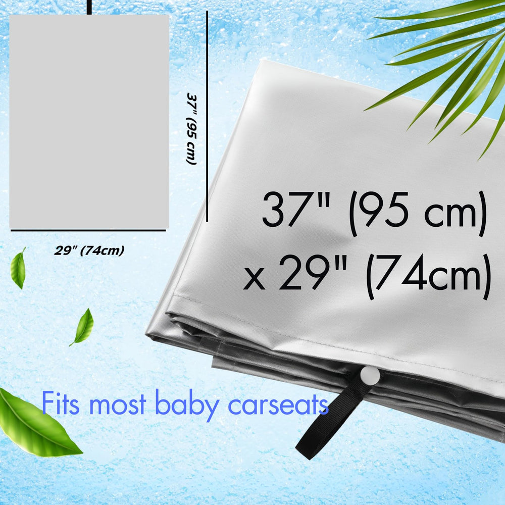 VisionKids shade blocks dust and spills, keeping the seat cleaner.