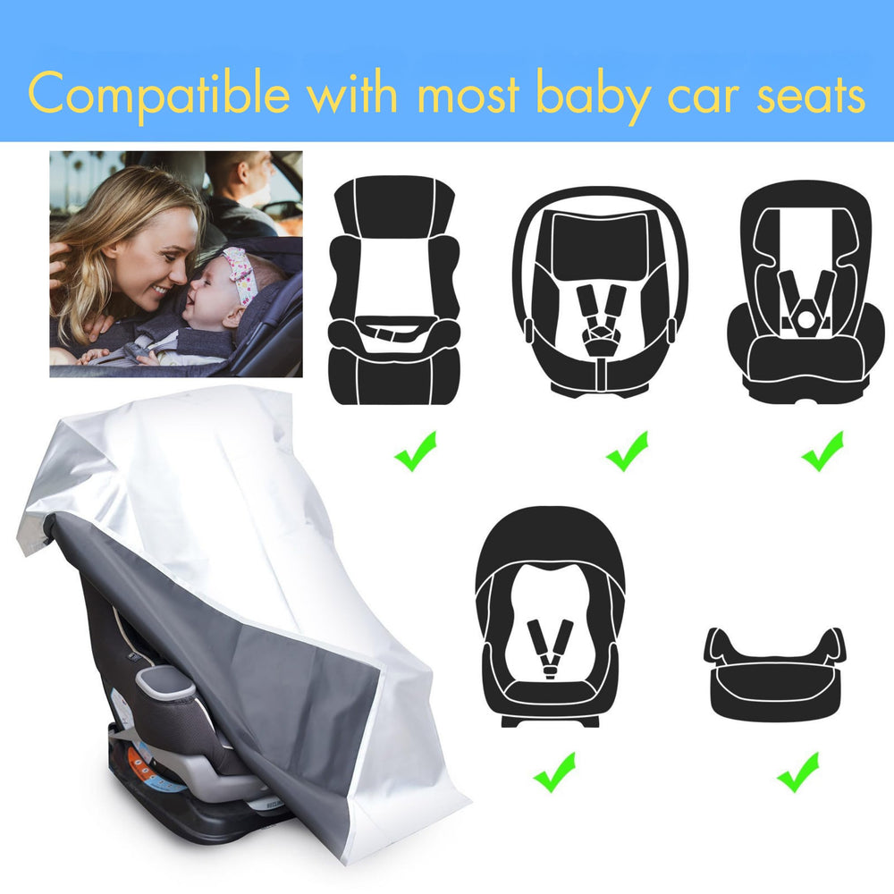VisionKids shade stored in a seat pocket, saving space between trips.