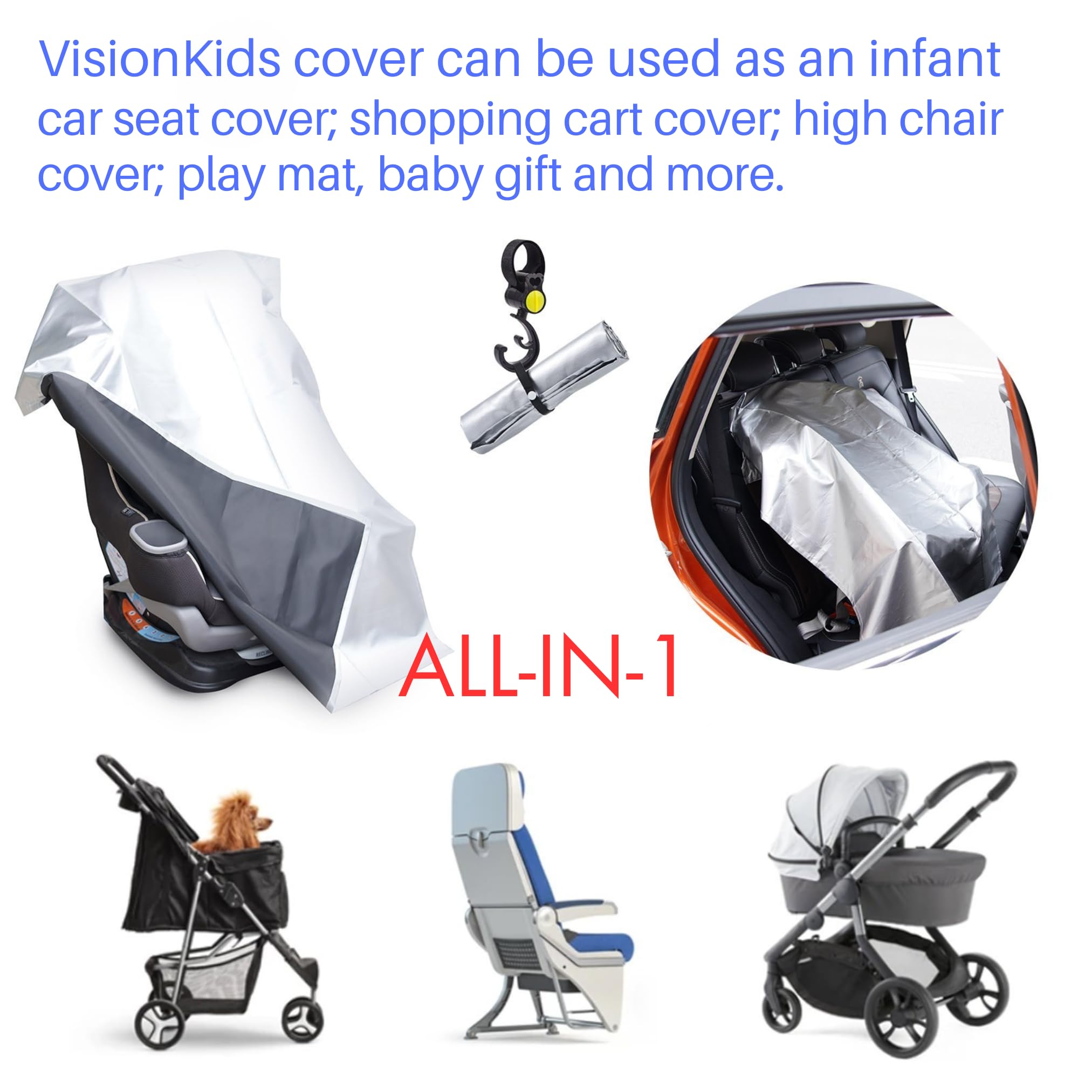 VisionKids travel-ready car seat accessory enhances comfort on family trips.