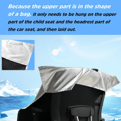 VisionKids universal-fit 37x29 inch shade covers most infant car seats.