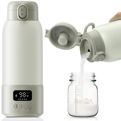 VISNOK milk warmer front view showing compact travel-ready design for on-the-go feeds