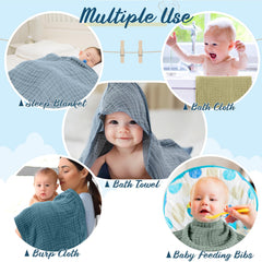 VitalCozy 32x32-inch towel laid flat, softness for gentle drying