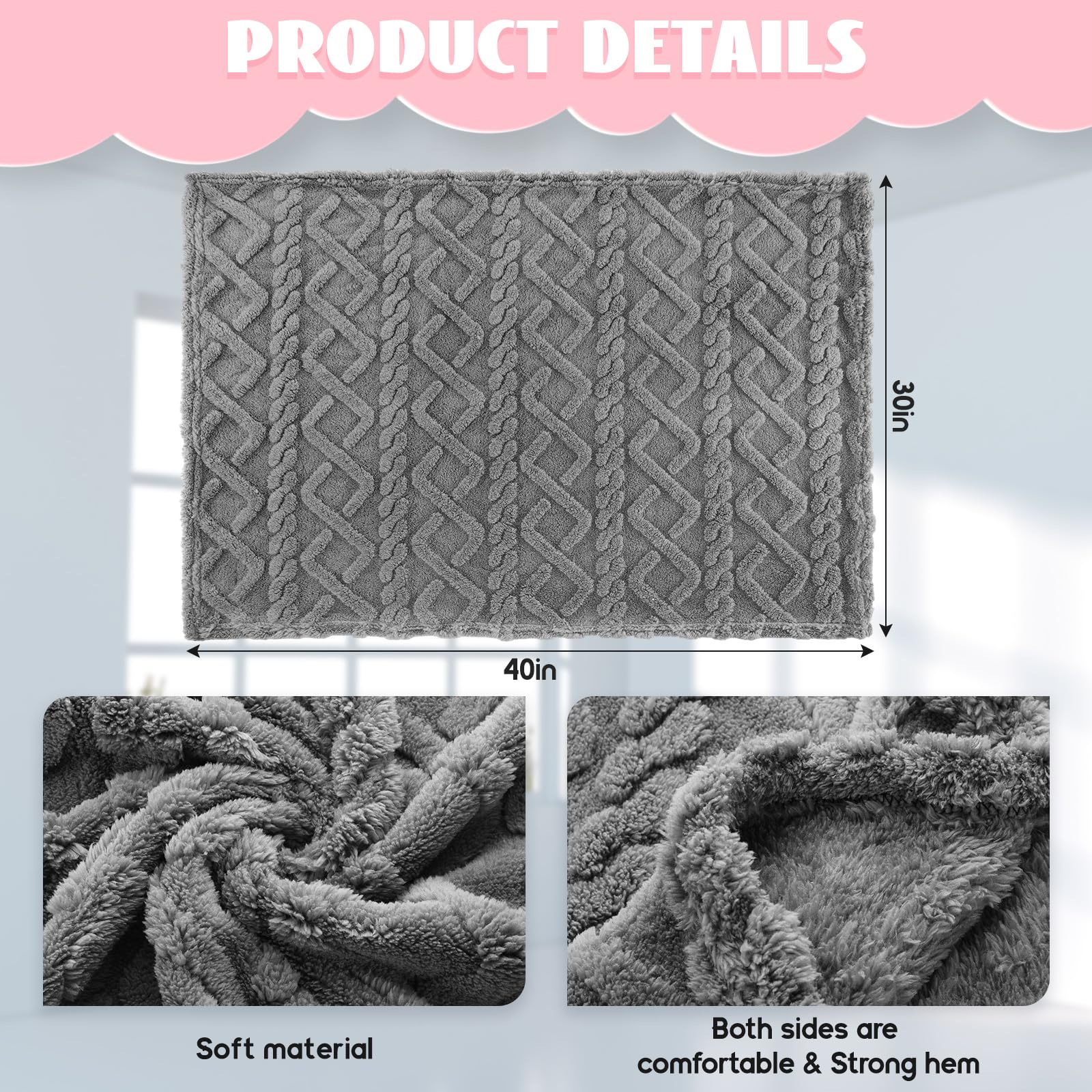 VitalCozy 3D texture plush closeup — inviting softness for cuddles.