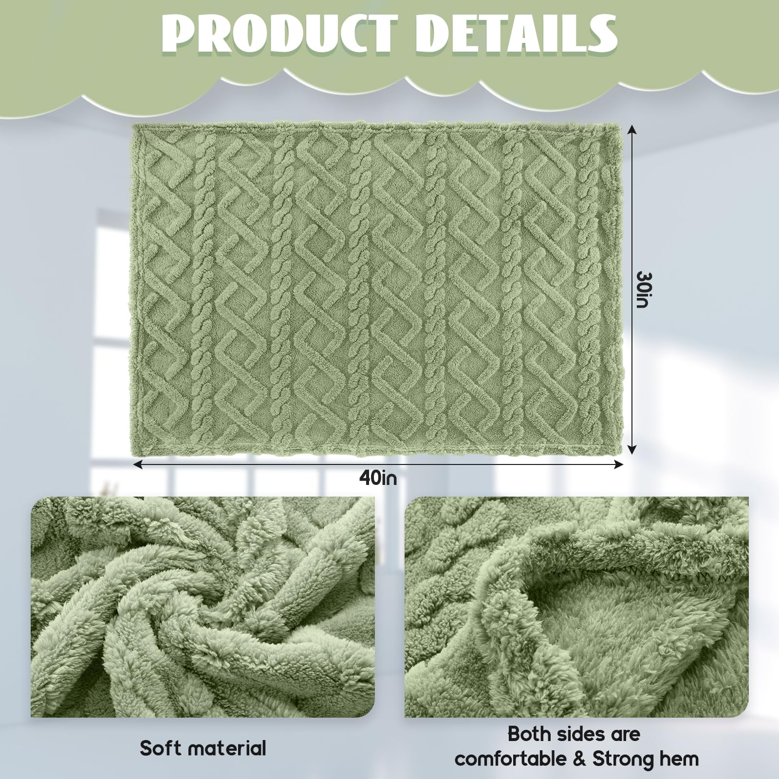 VitalCozy blanket pack folded demonstrates easy storage and organization