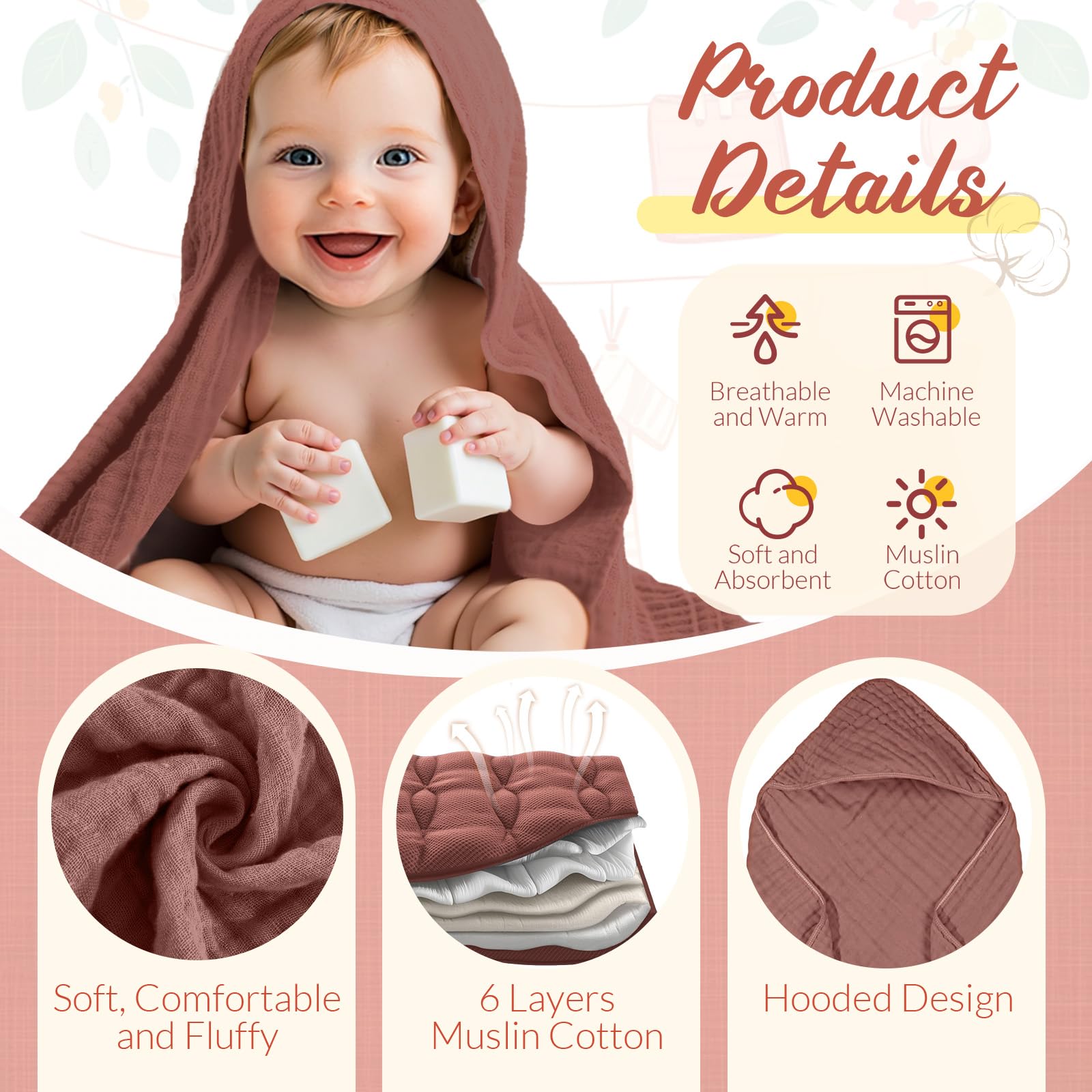 VitalCozy baby washcloths 8x20 close-up demonstrating gentle cleansing and quick-dry performance.