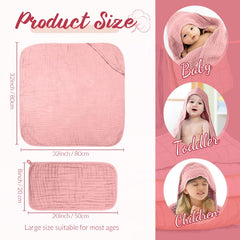 VitalCozy baby washcloths absorbent softness, ideal for quick, thorough cleansing during baths.