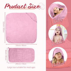 VitalCozy baby washcloths laid flat for gentle cleansing