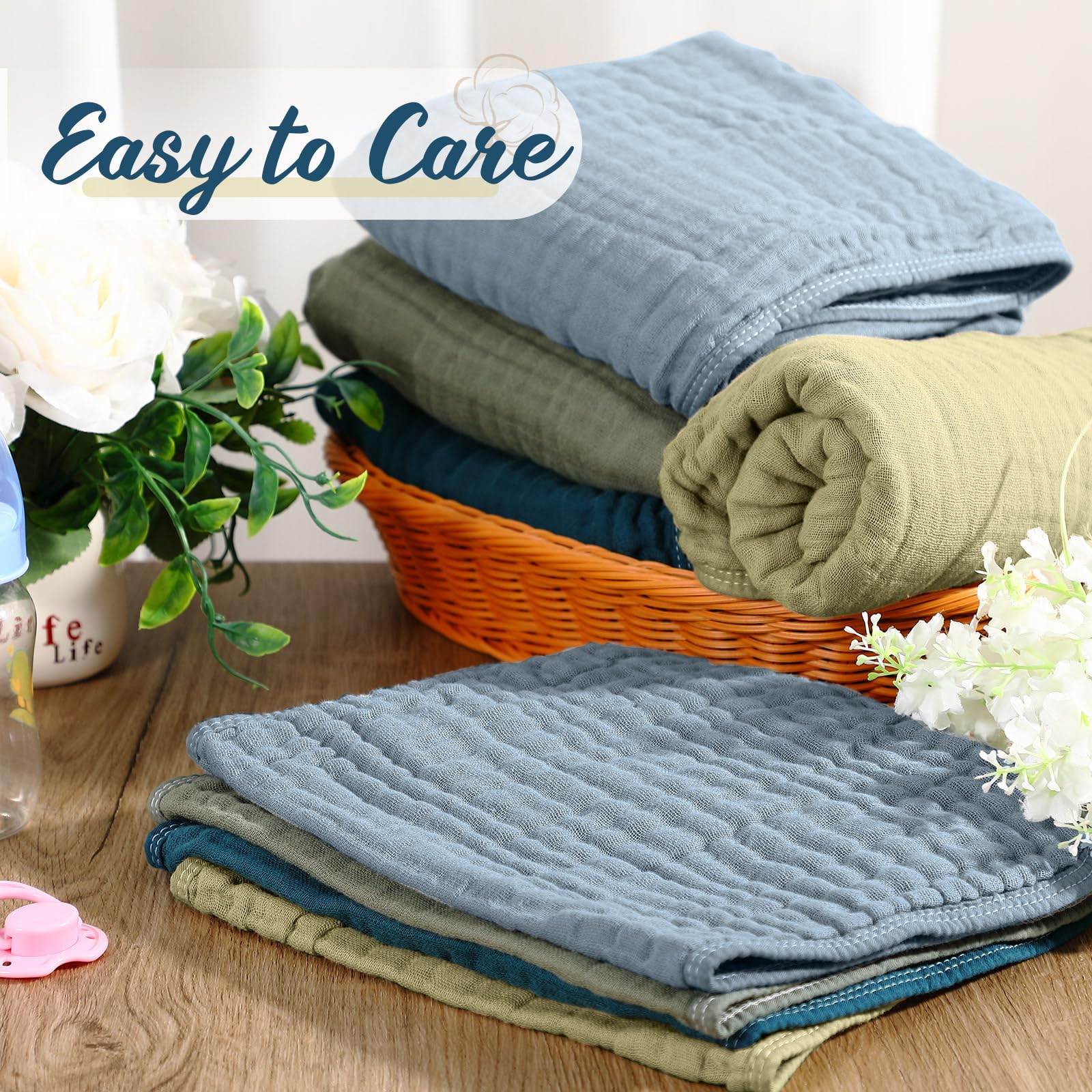 VitalCozy dark-blue hooded towel packaging gift-ready