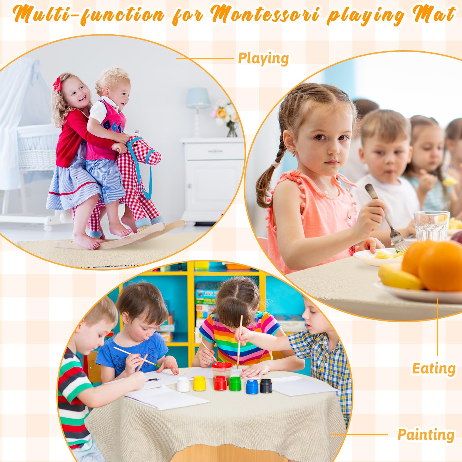 VitalCozy Montessori mat dimensions 120 by 100 cm offer ample play surface