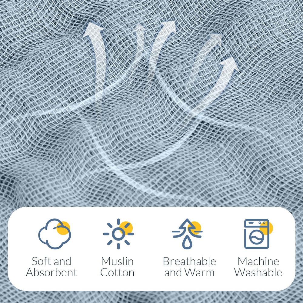 VitalCozy multipurpose baby towel used as wrap or bib during mealtime