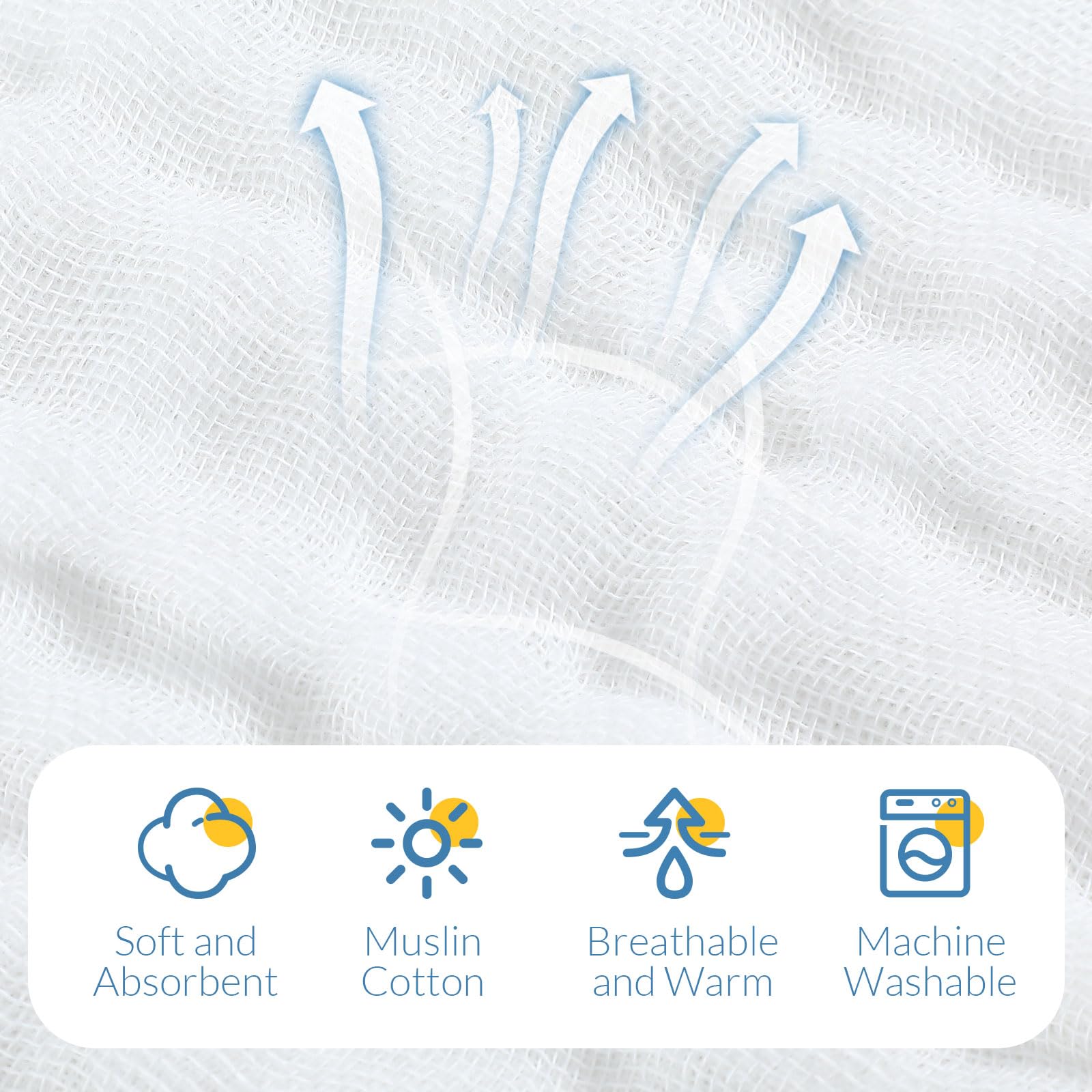 VitalCozy multipurpose baby towels used as wipes or bibs.