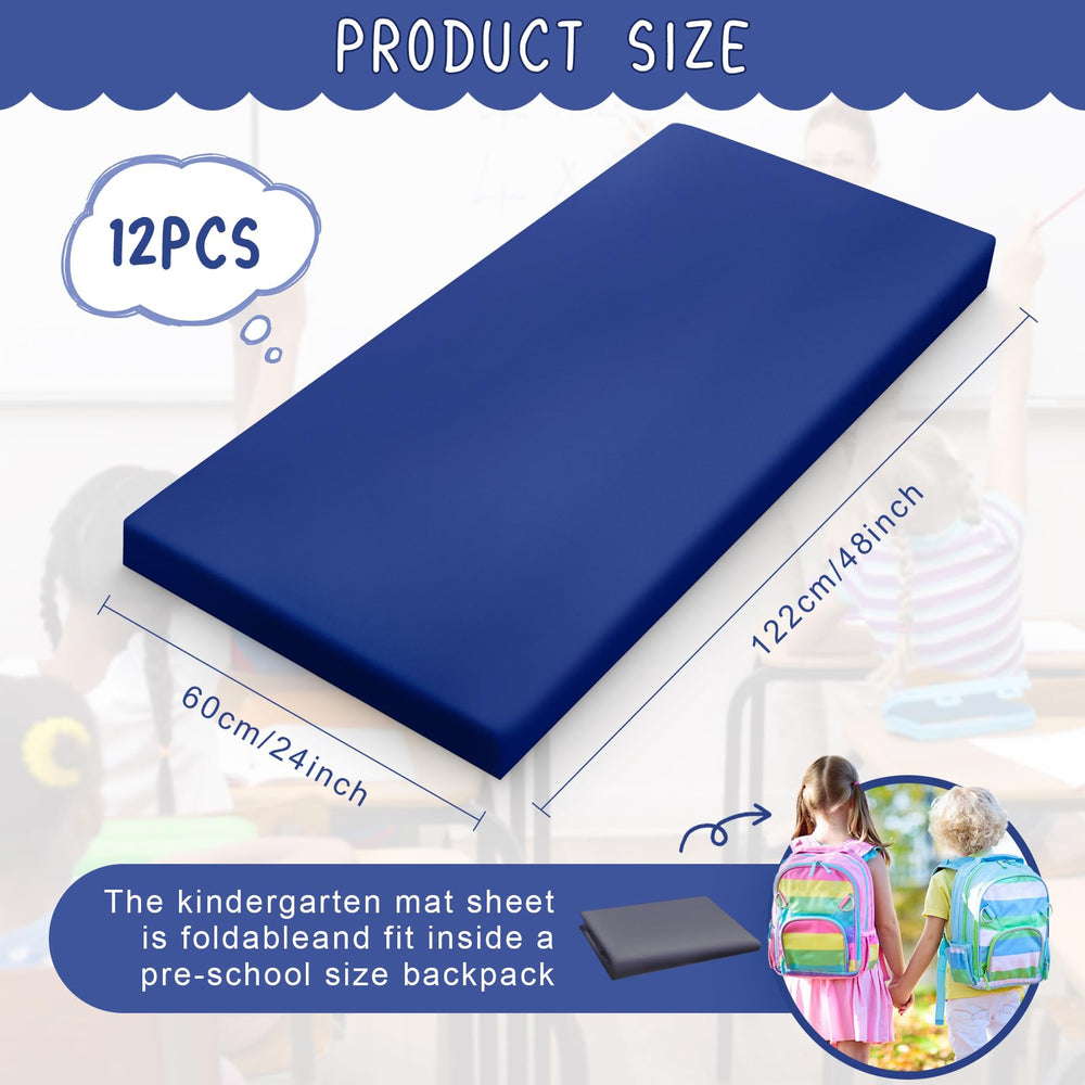 VitalCozy nap mat sheets spread over a mat showing quick-attach elastic corners