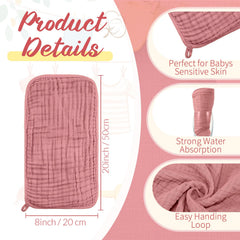 VitalCozy pastel newborn towel and washcloths, ideal gift choice.