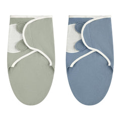 VitalCozy preemie swaddle blue pack - soft cotton for gentle warmth