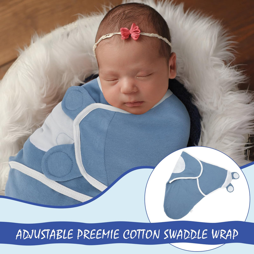 VitalCozy preemie swaddle cotton texture - airy material enhances comfort