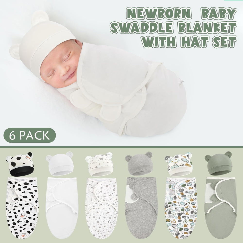 VitalCozy preemie swaddle starry pattern close-up cozy wrap option