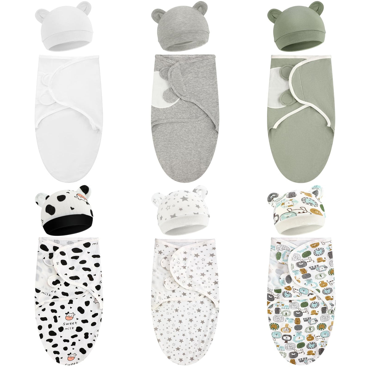 VitalCozy preemie swaddle white blanket closeup shows soft cotton for delicate skin