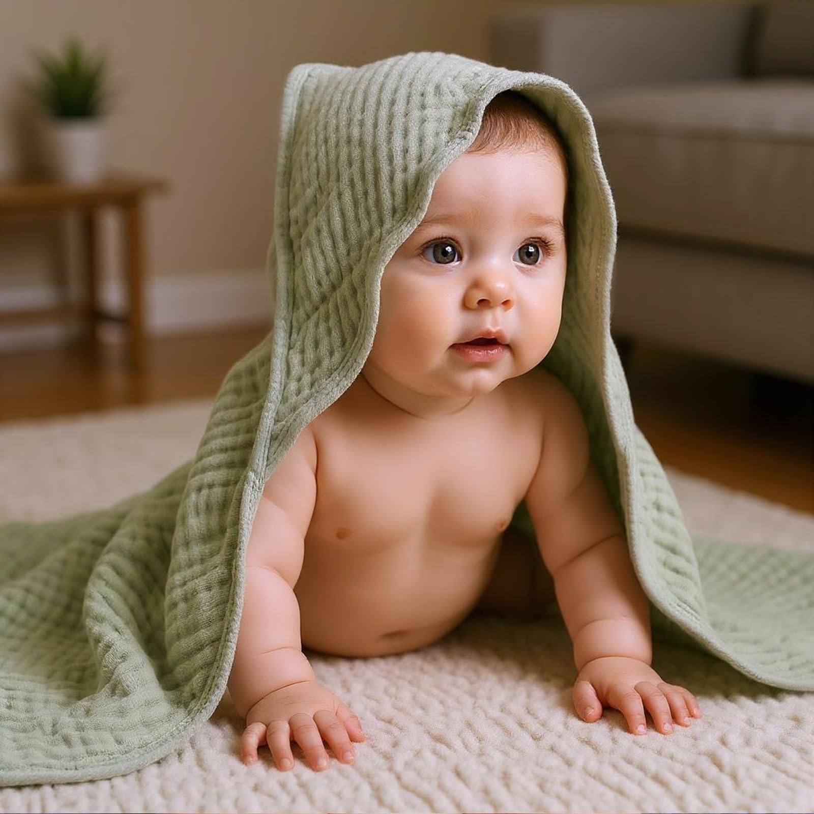VitalCozy quick-dry muslin towels illustrate easy-care softness after multiple washes.