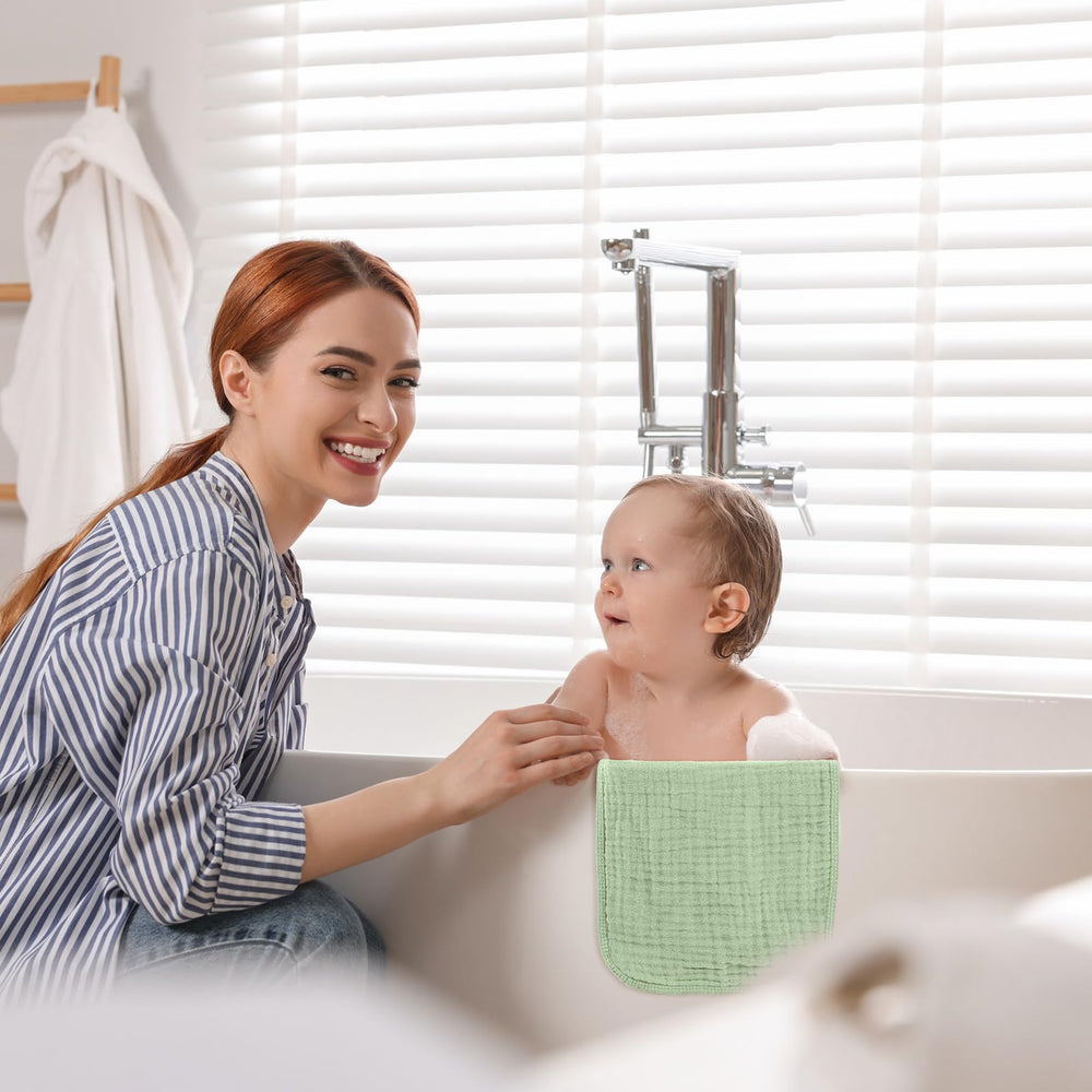 VitalCozy soft skin muslin towels protect delicate baby skin