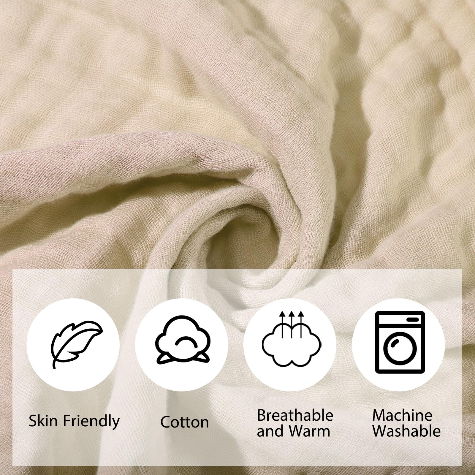 VitalCozy green washcloth provides soft drying and easy mess cleanup.