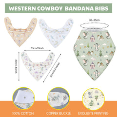 VitalCozy watercolor dragon bib side view with adjustable buckle for growing babies