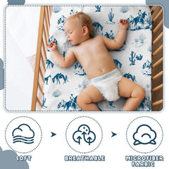 VitalCozy western cowboy nursery decor theme adds playful ambiance to the room.