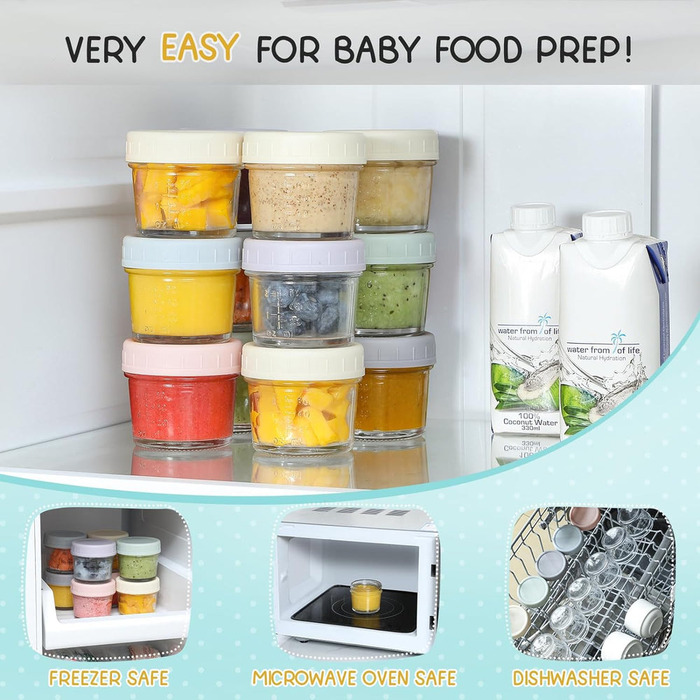 VITEVER dishwasher-safe glass jars simplify cleanup after meals