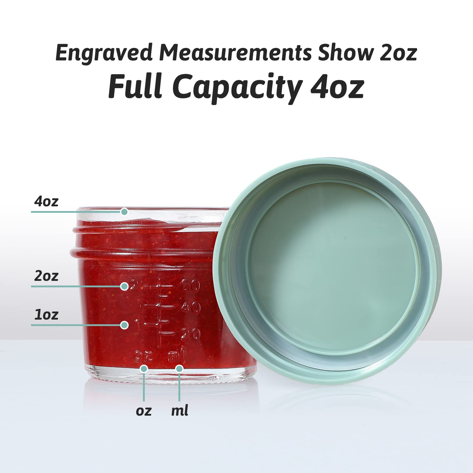 VITEVER glass jars are fridge microwave and dishwasher safe for easy care.