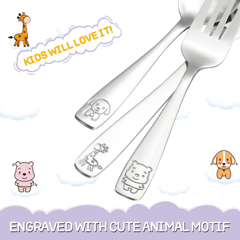 VITEVER kid hand holding utensils showing ergonomic easy-grip design