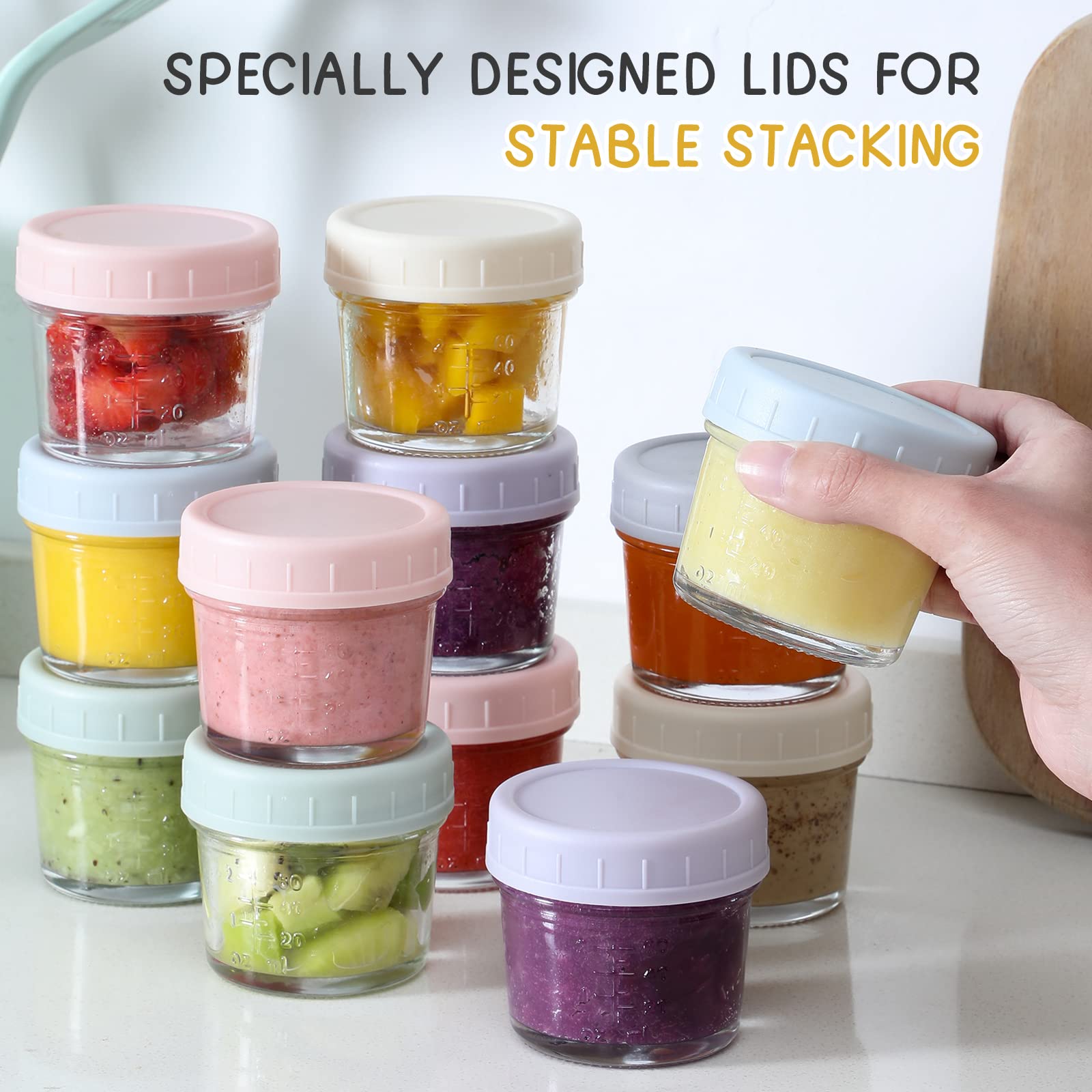 VITEVER included dry-erase marker on lids—label dates and contents for organized storage.