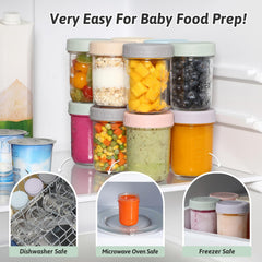VITEVER microwave-safe jar with lid removed for safe reheating of baby meals