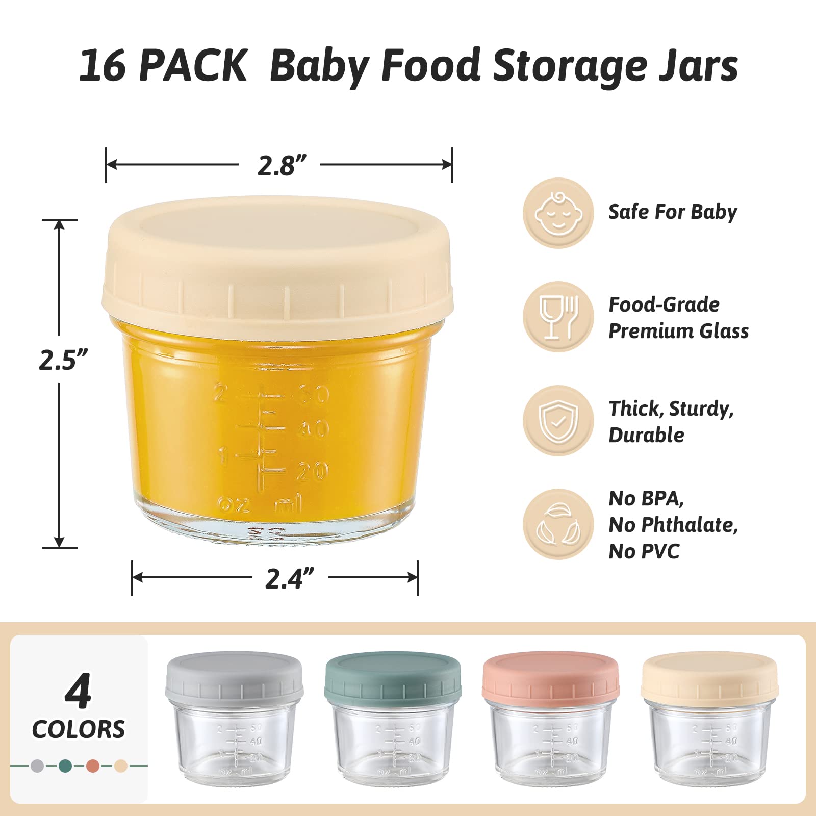 VITEVER plastic lid shows airtight seal for spill-free transport and reuse.