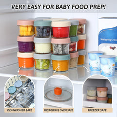 VITEVER stackable containers help maximize fridge space and keep things organized.