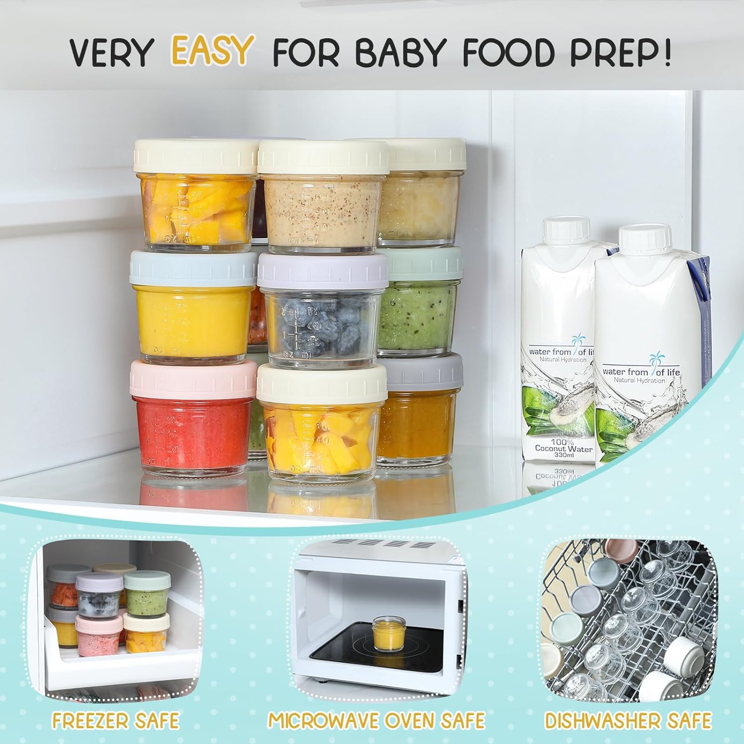 VITEVER stackable design helps you save cabinet space.