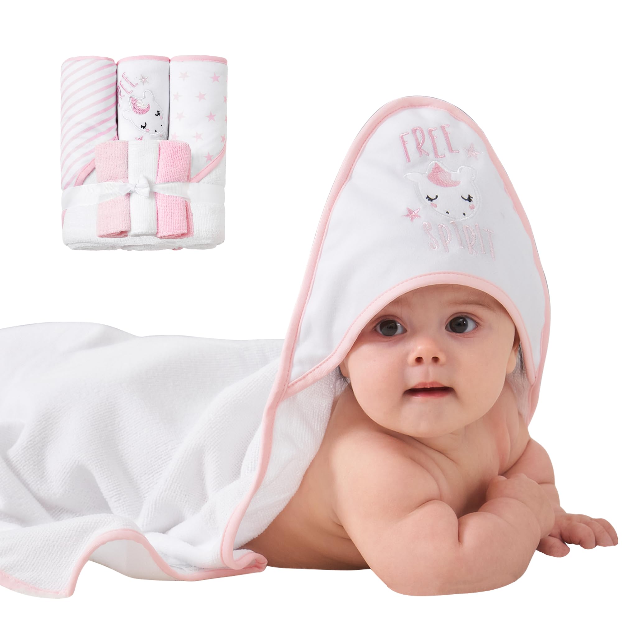 Viviland washcloths set soft 9x9 for gentle baby cleansing