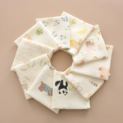 VIVANA baby washcloths animal-patterns invite visual exploration during bath time.