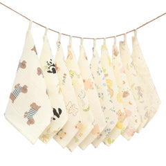 VIVANA baby washcloths face closeup showing ultra-soft texture for gentle cleansing.