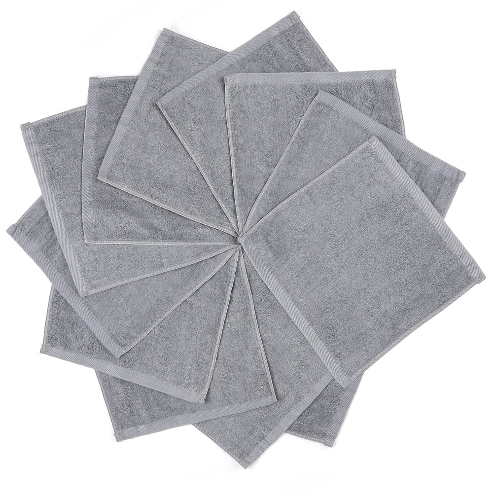 VIVANA baby washcloths ultra-soft 12x12 grey for gentle newborn cleansing.