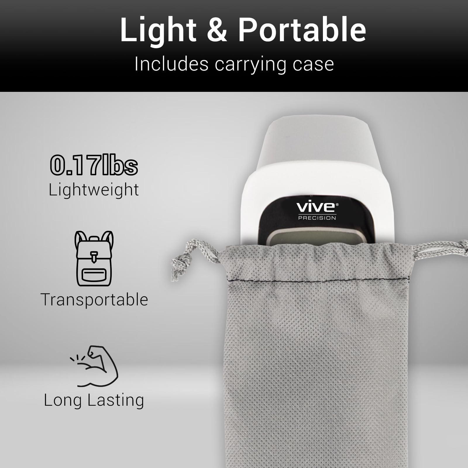 Vive Precision used on infant for safe non-contact checks