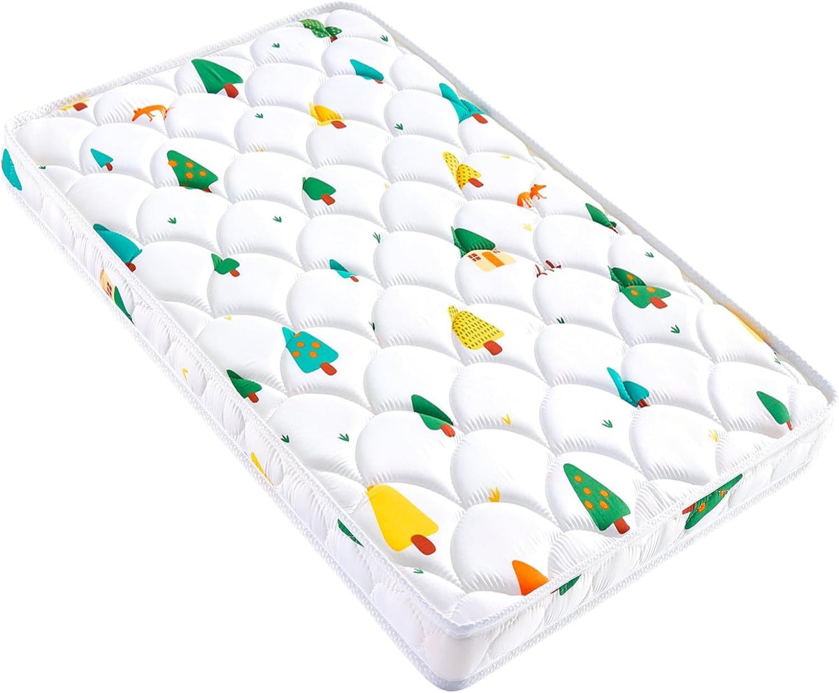VIVIDVIBEBEARPAS bassinet mattress front side features soft fabric for cozy naps.