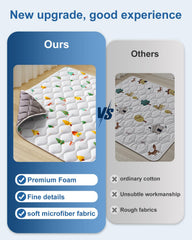 VIVIDVIBEBEARPAS diamond-textured backing demonstrates slip resistance for safer floor time.